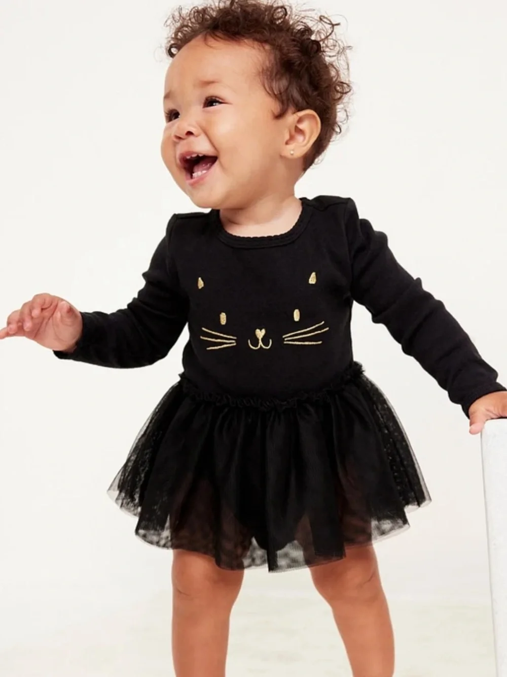 NWT Old Navy Black Cat Tutu bodysuit dress